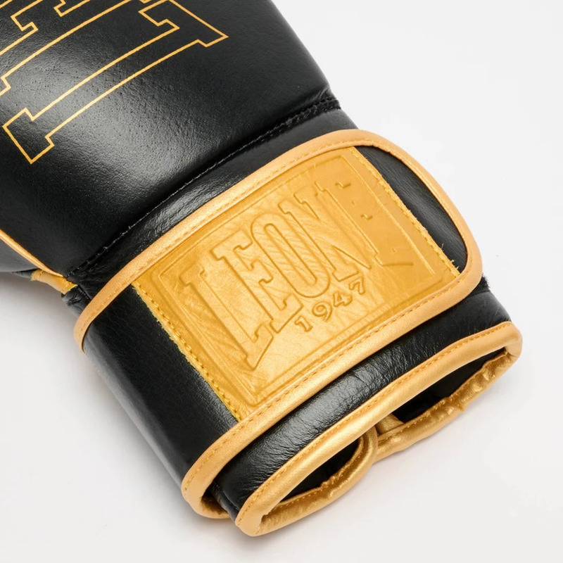 LEONE DNA PREMIUM BOXING GLOVES-BLACK